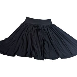 normakamali Black black stretchy‎ flared skirt full Kamali Women's Size S/CH